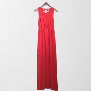 Red-Pink Maxi-Dress